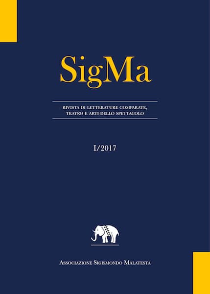 Copertina del fascicolo n. 1 (2018) di «SigMa. Rivista di Letterature comparate, Teatro e Arti dello spettacolo»